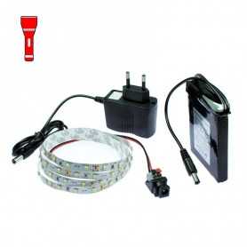 Light Painting battery kit with 1m red LED tape. Filaments effect
