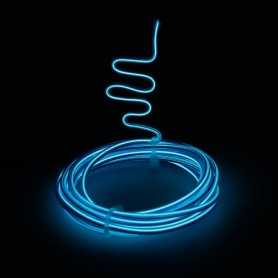 Neón azul de modelismo de 2 m de venta al público. Efectos Light Painting: forma fija y humo