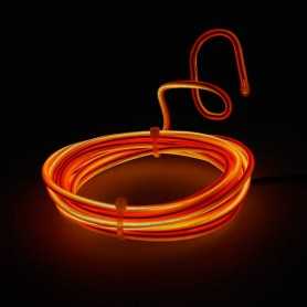 Naranja de neón para modelismo de 2 m al por menor. Efectos Light Painting: forma fija y humo