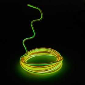 Néon modelable jaune 2m au détail. Effets Light Painting forme fixe et fumée