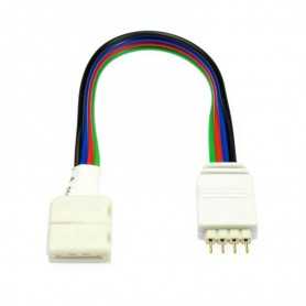 Fast connector with male RGB terminal for multicolored LED tape