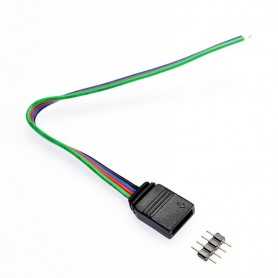 Connection kit for welded multicolored LED tape