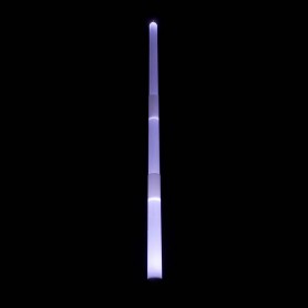 Espada o sable Graff de luz púrpura. Efectos de drapeado y llamas