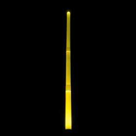 Epée ou sabre lumineux jaune Light Graff. Effets drapé et flamme