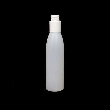 Opaque bottle with white filter. Smoke and steam Light Painting effects